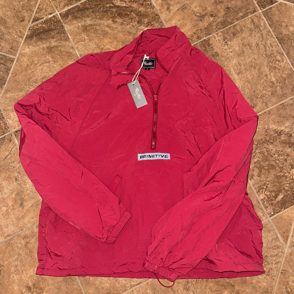 Primitive Crimson Half-Zip Jacket